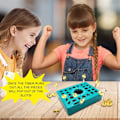 Miniatyrbilde 5 av 6: Tidsspill, Pop Up Brettspill med Formmatching Puslespill for Barn, Lærer Formgjenkjenning & Deduktiv Resonnering, Perfekt Bursdagsgave for Barn Blue