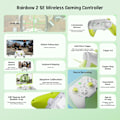 Miniatyrbild 2 av 9: Trådlös Kontroller, BIGBIG WON Rainbow 2 SE, Hall-effekt Trigger, 12-bit ADC, 3 Uppsatser av Styrspakar, 4-vägs & 8-vägs D-pad Kontroller för Switch/PC/Android/iOS Green