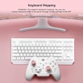 Miniatyrbillede 8 af 9: Trådløs Controller, BIGBIG WON Rainbow 2 SE, Hall Effect Trigger, 12-bit ADC, 3 Sæt Joysticks, 4-vejs & 8-vejs D-pad Controller til Switch/PC/Android/iOS Pink