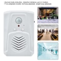 Miniatyrbillede 3 af 6: USB/Batteridrevet Bevægelsessensor Alarm MP3 Lydspiller Infrarød Induktion Dørklokke