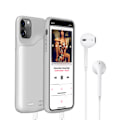 Miniatyrbillede 6 af 7: 6,7 tommer 5500mAh batteri oplader etui eksternt powerbank batteri opladningsetui til Iphone 12 Pro Max White
