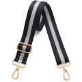 Pikkukuva 3 / 6: Laukun hihna, vaihdettava, crossbody, säädettävä, leveä black and white