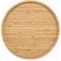 Miniatyrbilde 2 av 7: Rund bambusbrett, treplater, serveringsfat i tre, serveringsbrett for charcuterie til middagsbordet / kaffebordet, 9,8 tommer 25 cm