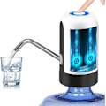 Miniatyrbild 1 av 8: Automatisk Vattenpump för Dricksvatten, USB-Laddning, Bärbar Elektrisk Vattenbehållare med På/Av-Brytare, För 5 Gallons (Ca. 15,7 Liter) Universalflaska White