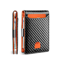Miniatyrbillede 1 af 6: Slanke Pengepung til Mænd - Læder Pengeclips Mænds Pengepung - RFID Blokering Forlomme Bifold Pengepung - Tynd Kreditkort Holder A