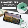 Miniatyrbild 5 av 8: 2-pack 3-i-1 Multi Retraktil Laddningskabel, 3-i-1 Laddningskabel Rulle, Multi Retraktil USB-Laddningskabel med Micro USB IP Typ C-kontakter Black+Green