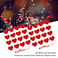 Miniatyrbilde 2 av 5: 96 stk Hjertebanner i Nonwoven Materiale Holdbart Gjenbrukbar Bred Anvendelse Hjertegirlander for Fest Bryllup Jubileum