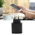 Miniatyrbilde 4 av 5: Laderhode for Galaxy S22 PD 45W Rask Lading Telefonlader Adapterblokk for Android-enheter EU-kontakt 100 til 240V Svart
