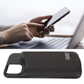 Miniatyrbillede 1 af 4: Batteri etui til IOS 11 Pro Max 6,5 tommer Forlænget opladning Beskyttende cover 6000mAh Genopladelig indikator Slank etui Black