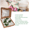 Miniatyrbillede 2 af 6: 25 stk. Kunstige Blomster Realistiske Roser 3 tommer i Diameter 7 tommer Stilk Bløde Falske Roser til Fest Bryllup Dekoration White