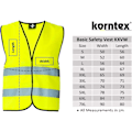 Miniatyrbild 3 av 3: Säkerhetsväst Korntex Standard - Gul Gul S