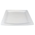 Miniatyrbillede 1 af 3: Rektangulær porcelænstallerken med blød form - 6-pakning Vit
