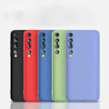 Pikkukuva 5 / 5: Xiaomi Mi 10 Pro - Silicone Case  Microfiber Ljusgrön