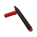 Miniatyrbillede 2 af 2: Permanent Marker Pen Round - Red 10-pack