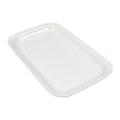Miniatyrbild 1 av 3: Rektangulär Djup Porslins Tallrik/Fat – Runda - 4 pack Vit