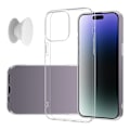 Pikkukuva 1 / 6: iPhone 15 Plus -kotelo ja sormipidike - Suojaa ja mukavuutta - Valkoinen