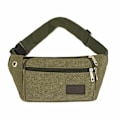 Miniatyrbillede 5 af 9: Taljetaske - 3 rum Canvas stof Flere farver Svart