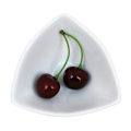 Pikkukuva 3 / 4: Mini posliinikulho Dip Triangular - 16 kpl pakkaus Vit