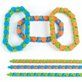 Miniatyrbild 9 av 11: Fidget Toys - Fidget Leksak - Böjd Räls blå/orange