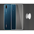 Pikkukuva 1 / 2: Huawei P20 Pro Shell &amp; Finger Holder - Suojaa ja mukavuutta - Valkoinen
