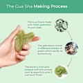 Pikkukuva 5 / 7: Gua Sha Scraper - Vihreä Suuret tunnisteet