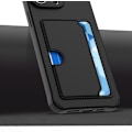 Miniatyrbillede 4 af 4: Samsung Galaxy S22 Plus - kortholder i mikrofiber-silikone i sort