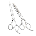 Miniatyrbillede 5 af 7: Professional hairdressing scissors and thinning scissors with case Lyx