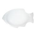Miniatyrbillede 3 af 4: Fisk Porcelænstallerken / Tønde Lille - 6 pack Vit