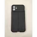 Miniatyrbillede 1 af 6: iPhone 12-skal - mikrofiber-silikone Black