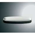 Miniatyrbild 3 av 3: Långt Rektangulär Porslins Fat - Rundade Kanter - 2 pack Vit
