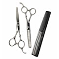 Pikkukuva 9 / 11: Professional kampaamo ja harvennus sakset deluxe 4 kpl Silver
