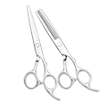 Miniatyrbillede 6 af 7: Professional hairdressing scissors and thinning scissors with case Lyx