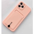 Miniatyrbillede 1 af 5: iPhone 12 mikrofiberetui med kortholder! Rosa