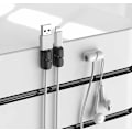 Miniatyrbillede 9 af 11: 4-pak - Selvklæbende kabelholder - Et kabel Black