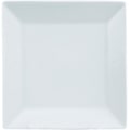 Miniatyrbild 1 av 4: Fyrkantig Porslins Assiett - Lutande Kanter - 10 pack Vit
