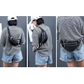 Miniatyrbillede 3 af 3: Taljetaske i nylon - 2 rum Black
