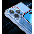 Miniatyrbillede 5 af 7: iPhone XR transparent etui med kortholder i siden - slidstærkt og let