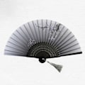Pikkukuva 4 / 11: Fan Silk with Tassel - Various Colors Svart Blomma