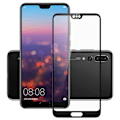 Miniatyrbillede 1 af 4: Huawei P20 - Fuldt hærdet beskyttelsesglas mod blåt lys Vit