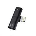 Miniatyrbild 1 av 2: Adapter 2-I-1mini Lightning adapter för IPHONE XS MAX/XS/XR Svart