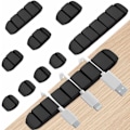 Pikkukuva 3 / 8: 10-Pack - Itseliimautuva kaapelipidike - monisarja useissa eri kooissa! Svart
