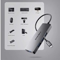 Miniatyrbild 2 av 6: USB C Hub SuperSpeed - 4 portar Svart
