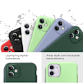 Pikkukuva 1 / 4: iPhone 11 -kuori - mikrokuituinen silikoni Ljusgrön