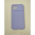 Miniatyrbillede 1 af 6: iPhone 12 Pro-skal - mikrofiber-silikone Purple Lila