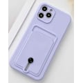 Miniatyrbillede 4 af 5: iPhone 12 mikrofiberetui med kortholder! Rosa