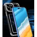 Miniatyrbillede 6 af 7: iPhone XR transparent etui med kortholder i siden - slidstærkt og let