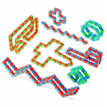 Miniatyrbild 6 av 11: Fidget Toys - Fidget Leksak - Böjd Räls blå/grön