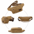 Pikkukuva 8 / 8: Waist Bag - Canvas Several Colors Grön