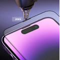 Pikkukuva 10 / 10: 3-pack - iPhone 15 Pro korkealaatuinen kattava karkaistu lasi näytönsuojain