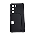 Miniatyrbillede 1 af 4: Samsung Galaxy S23 Plus Cover - Kortholder i mikrofiber og silikone i sort